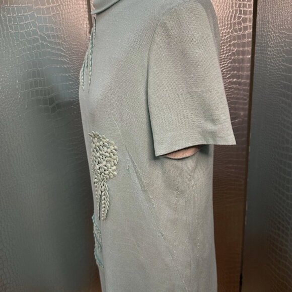 Vintage Henry Lee Light Blue Embellished Party Dress 1960's Size Small - Picture 5 of 9